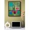 Example of what the painting would look like hanging and framed in a furnished setting. Painting is sold unframed.